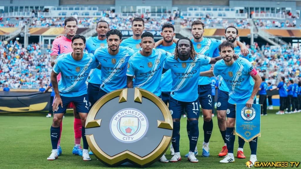 Ảnh tư liệu Manchester City trước trận đấu